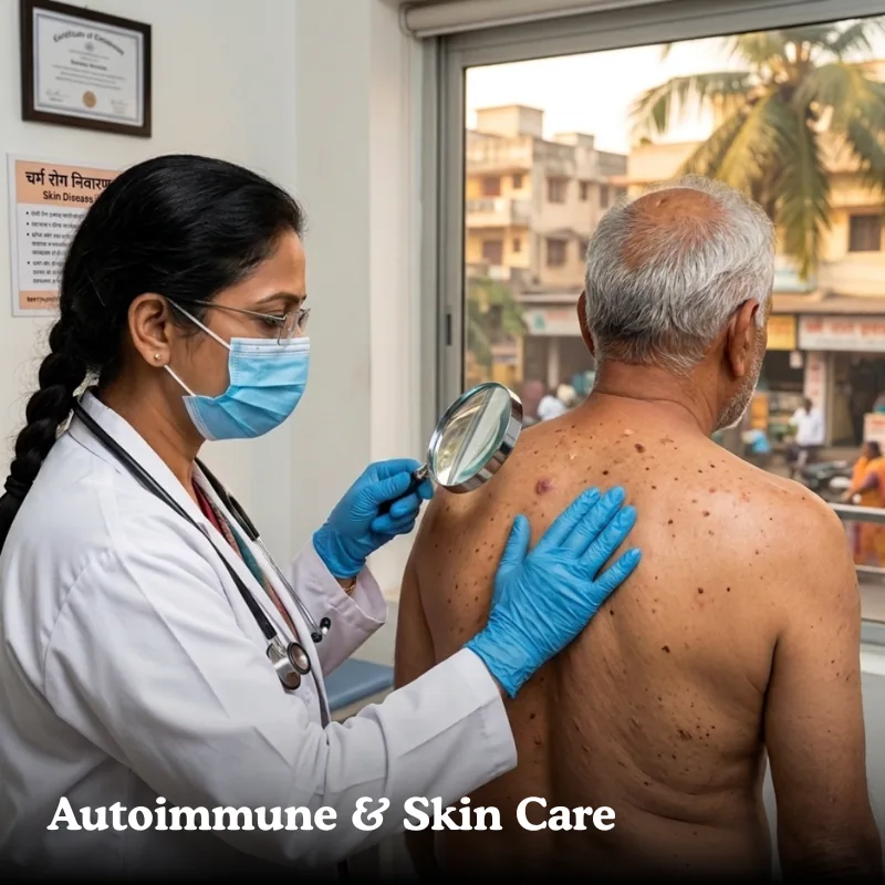 Autoimmune and skin care — psoriasis, vitiligo, eczema